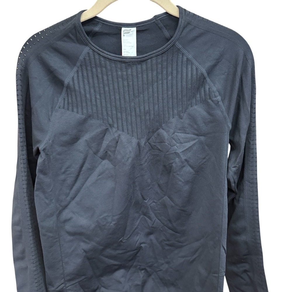 Fabletics Black Long Sleeve Athletic Top Stretchy Medium BNWT - Picture 2 of 5